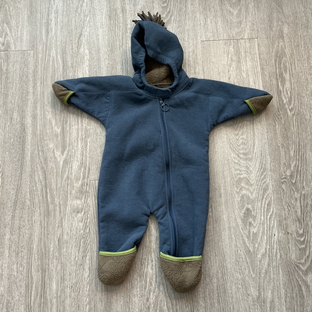 REI Tots 6 Mos Full Zip Hand and Feet Mittens Soft Warm Winter One Piece